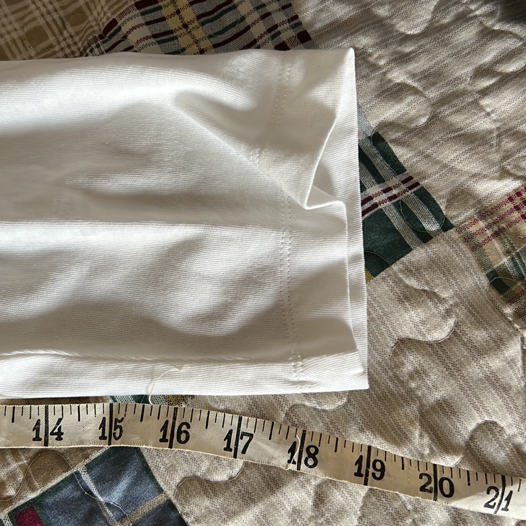 H&M White Long Sleeve Smocked-Waist Top — image 7 of 8